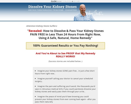 The Kidney Stone Removal Report!